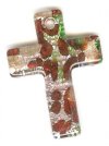1 40x30 Silver Foil Multi Cross Pendant